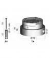 Base per fissaggio a pavimento PAFFONI LIG030 serie LIGHT Base per fissaggio a pavimento PAFFONI LIG030 serie LIGHT