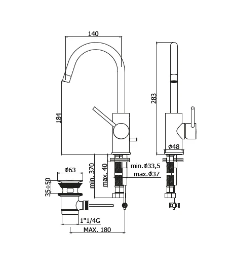 Miscelatore gruppo lavabo PAFFONI LIG078CR serie LIGHT