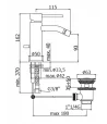 Miscelatore gruppo bidet PAFFONI LIG131KCR serie LIGHT Miscelatore gruppo bidet PAFFONI LIG131KCR serie LIGHT