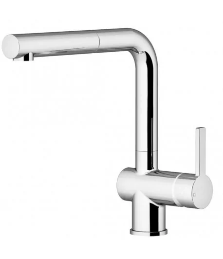 Miscelatore lavello con bocca girevole e doccia estraibile GATTONI