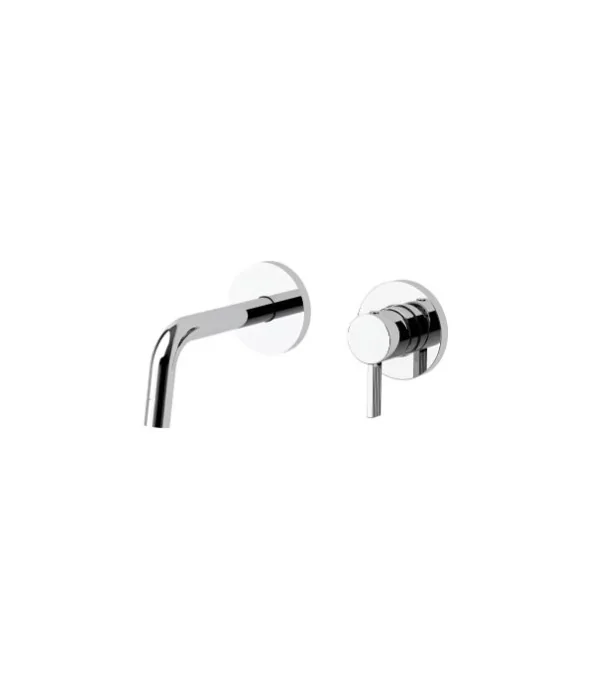 Set esterno FOX BOX104CR70 per lavabo incasso con bocca l.123mm serie FOX PAFFONI