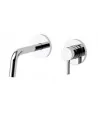 Set esterno FOX BOX104CR70 per lavabo incasso con bocca l.123mm serie FOX PAFFONI