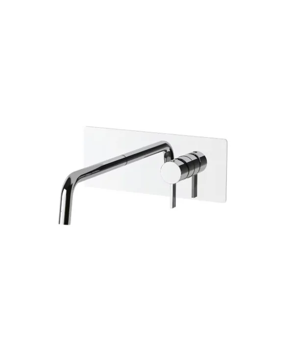 Set esterno FOX BOX104CR per lavabo incasso con bocca l.123 mm serie FOX PAFFONI