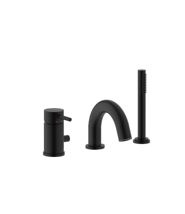 Miscelatore LIG047NO serie LIGHT gruppo bordo vasca PAFFONI