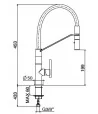 Miscelatore lavello 0715/PCC0 serie LINEA 34 GATTONI