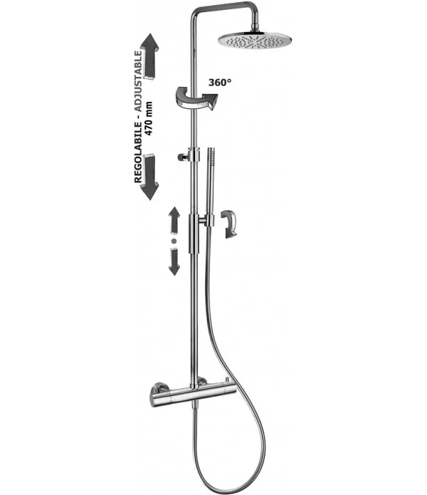Colonna doccia PAFFONI ZCOL646LIQCR serie BIRILLO