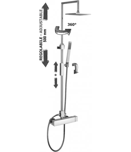 Colonna doccia PAFFONI ZCOL620CR serie SYNCRO PLUS Colonna doccia PAFFONI ZCOL620CR serie SYNCRO PLUS