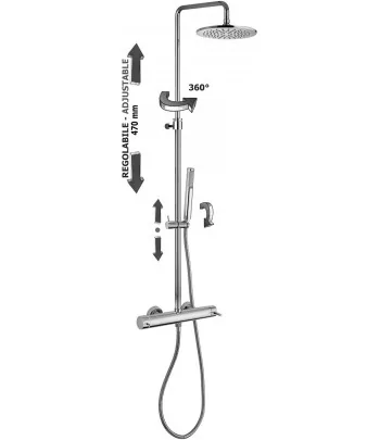 Colonna doccia PAFFONI ZCOL599CR serie NEW MINI MASTER