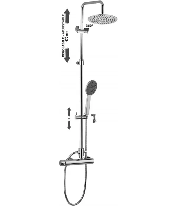 Colonna doccia PAFFONI ZCOL686SK2CR serie MINI MASTER
