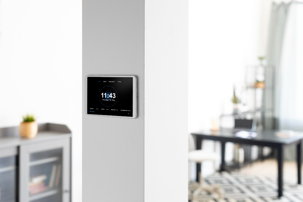 Sistema di termoregolazione WiFi in una casa moderna